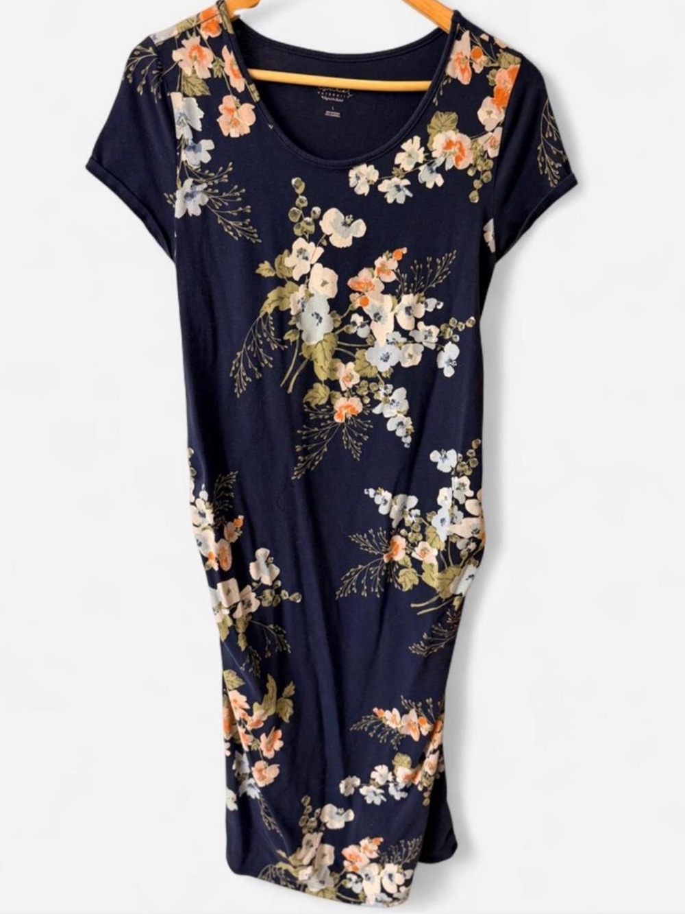 Maternity Scoop Neck Dress